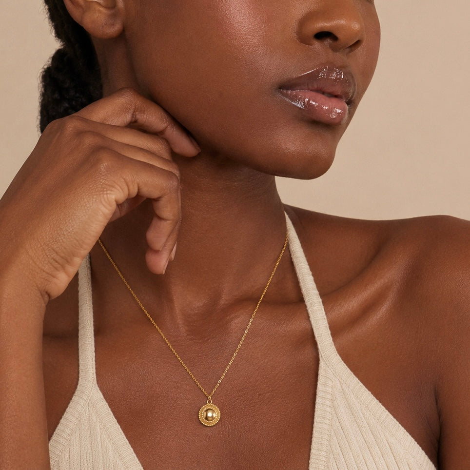 Round Staple Necklace Allyzure