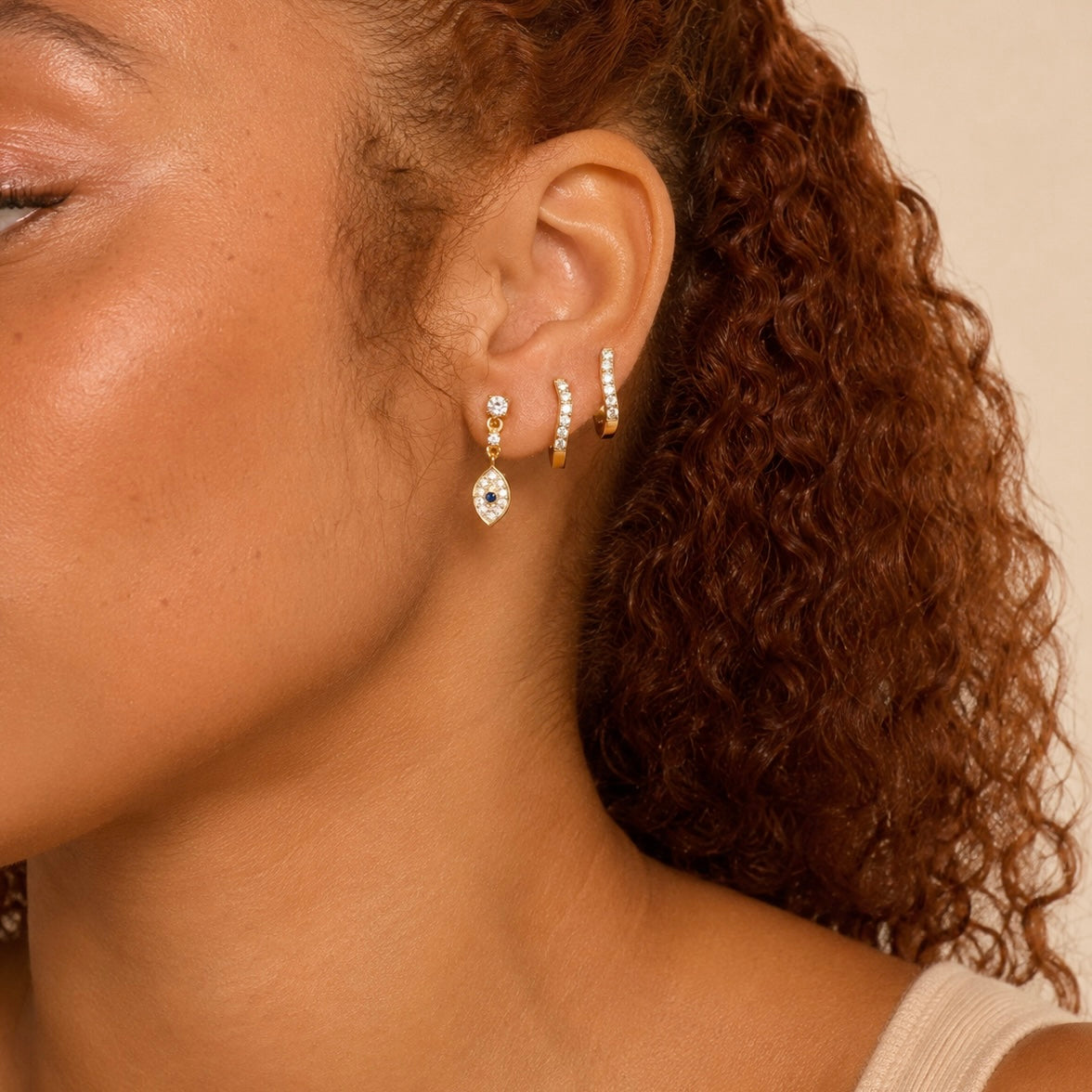 Evil Eye Charm Earring Allyzure
