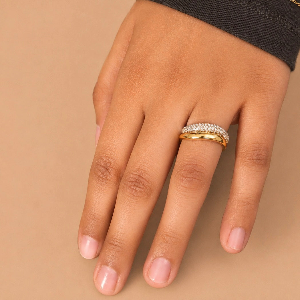 Pavé Sculpted Dome Ring Allyzure