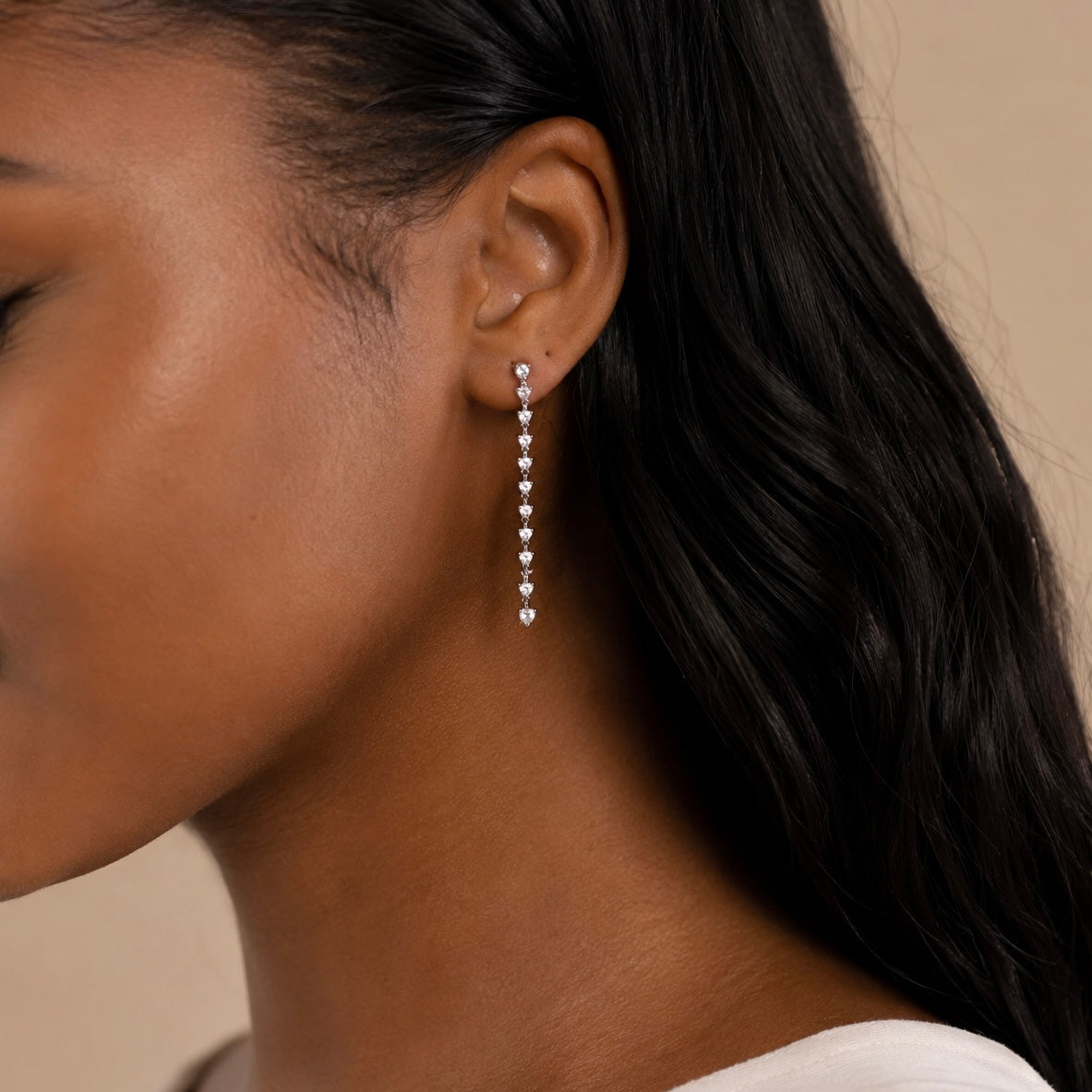 Heart Drop Earrings Allyzure