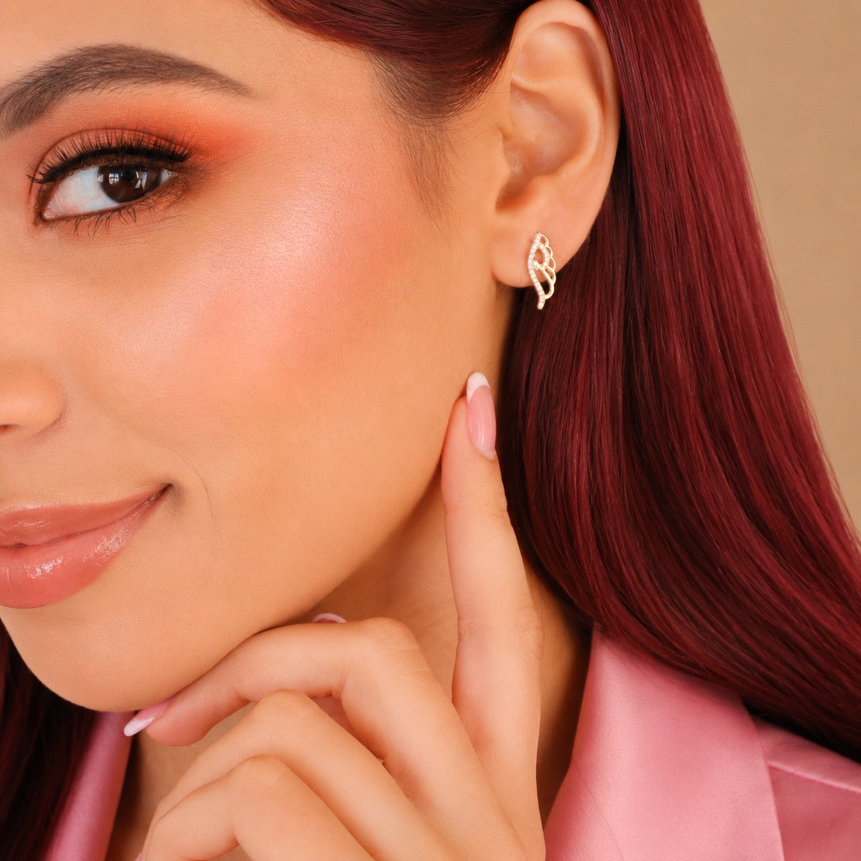 Angel Wings Stud Earrings Allyzure