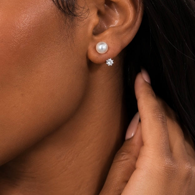 Simple Pearl Drop Earrings Allyzure
