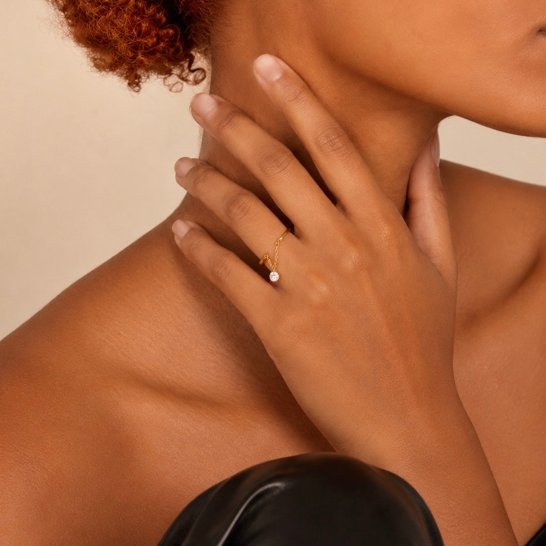 Dangle Chain Ring Allyzure