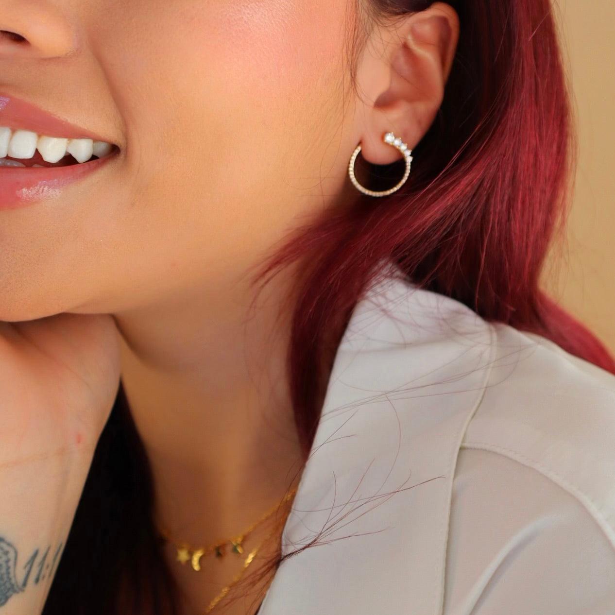 Statement Crescent Earrings - Allyzure