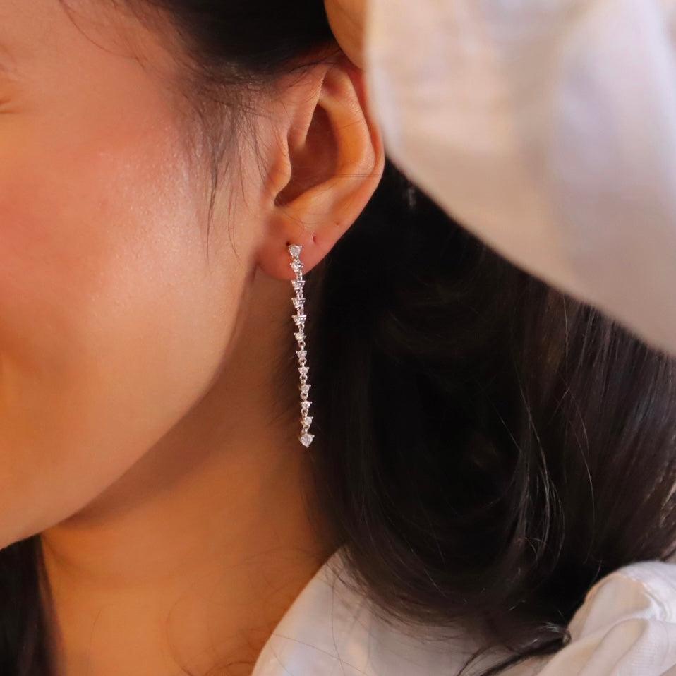 Heart Drop Earrings - Allyzure