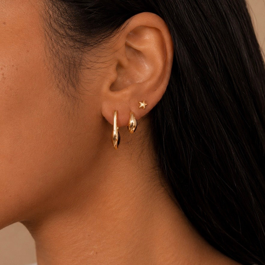 Puffy Heart Lock Earrings Allyzure