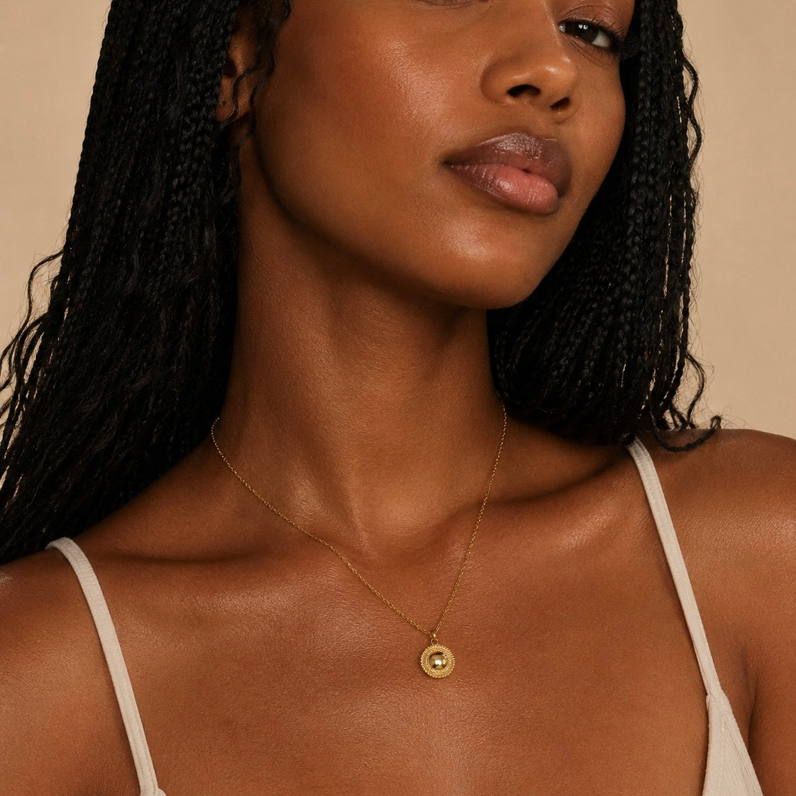 Round Staple Necklace Allyzure