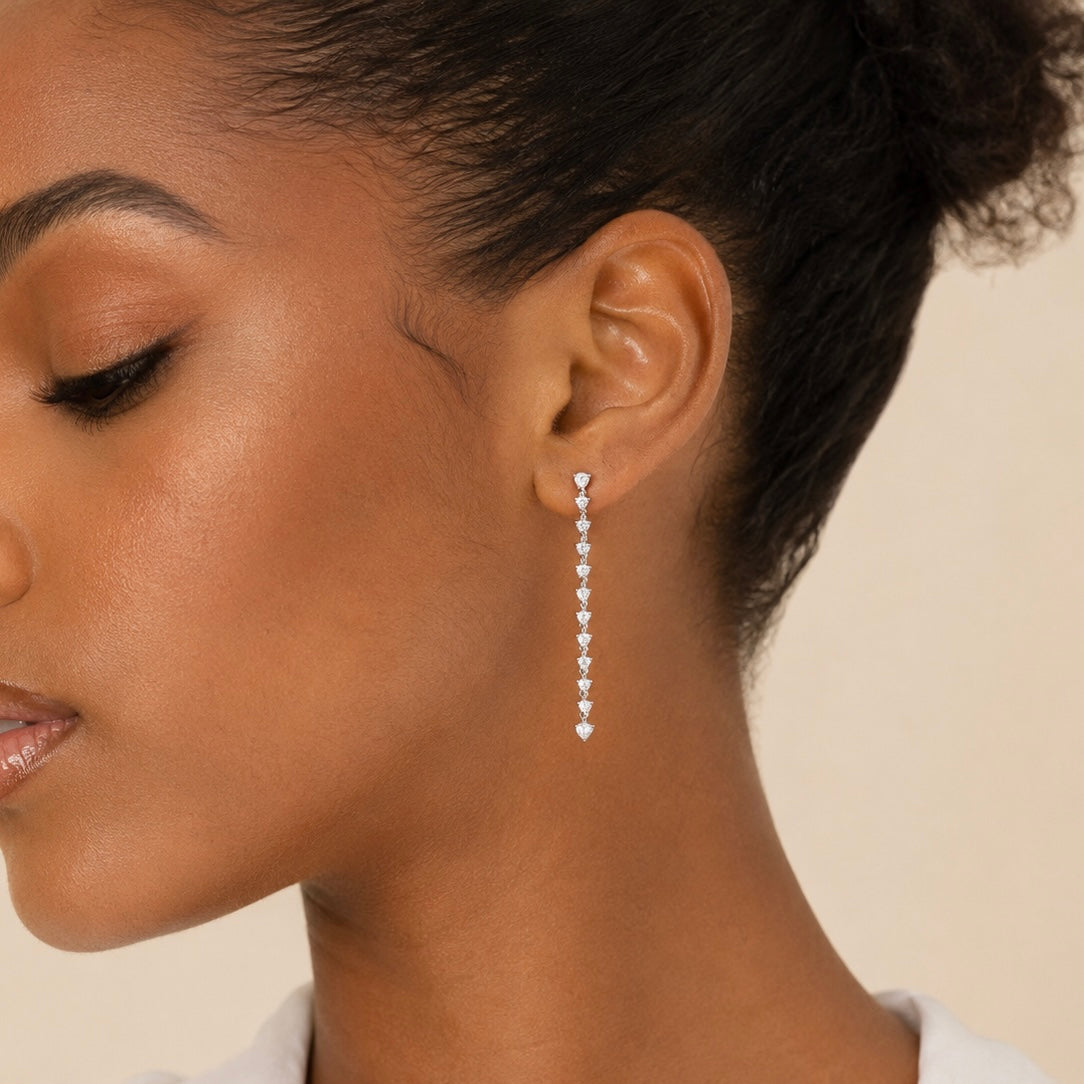 Heart Drop Earrings Allyzure