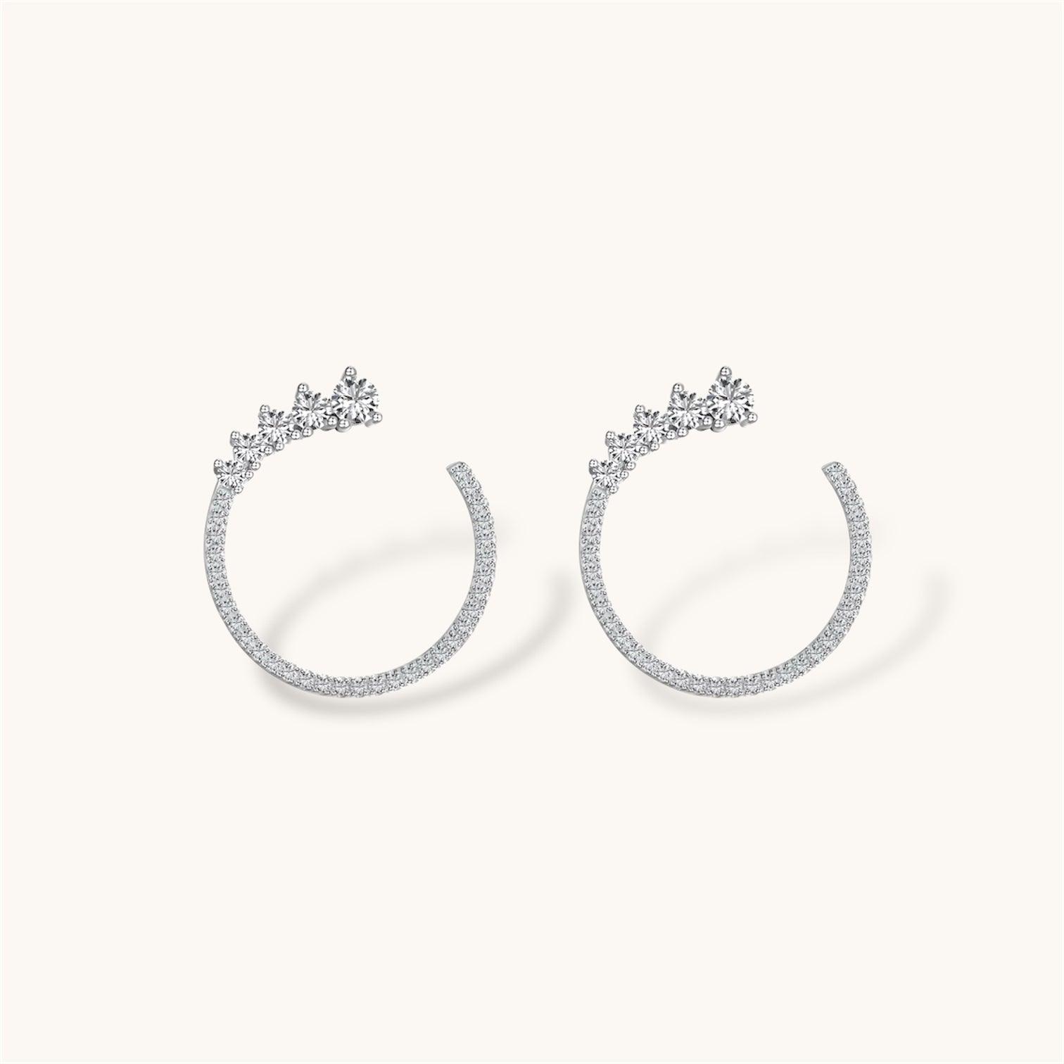 Statement Crescent Earrings - Allyzure