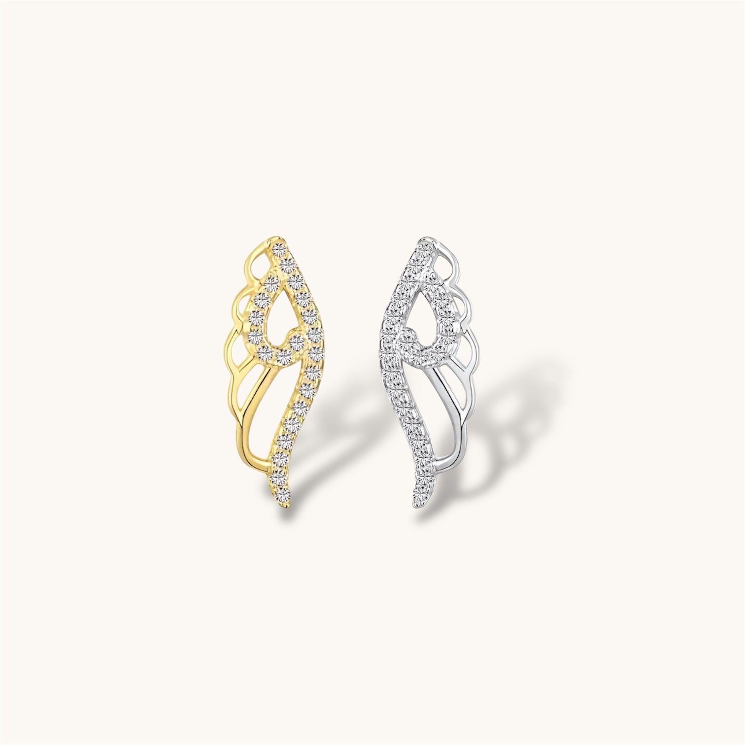 Angel Wings Stud Earrings Allyzure