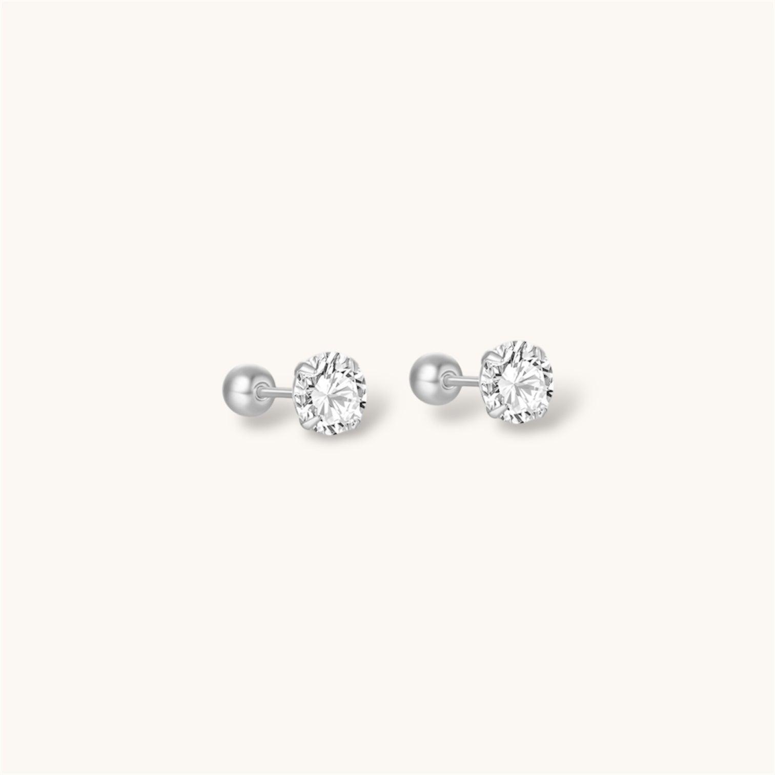 Round Stud Earrings - Allyzure