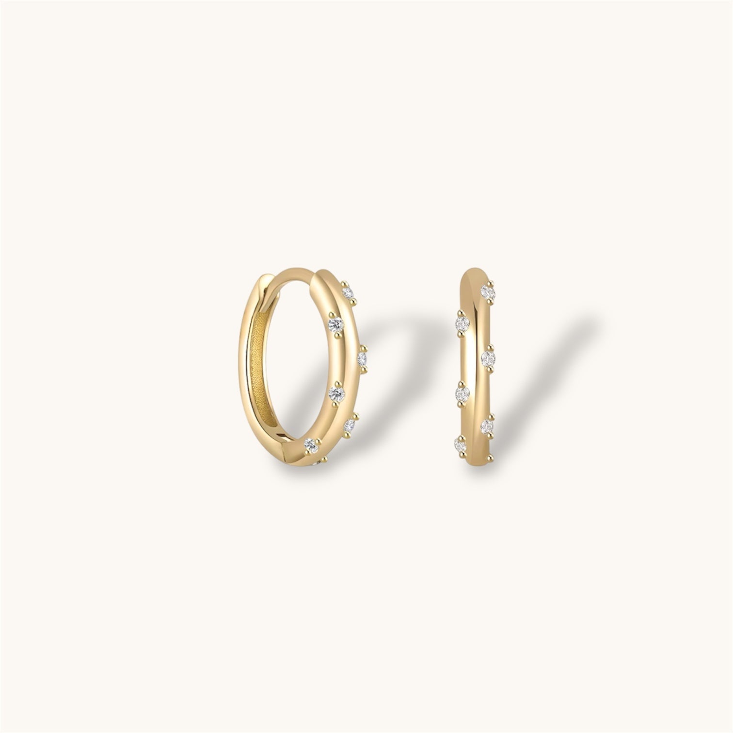 Chic Huggie Hoops
