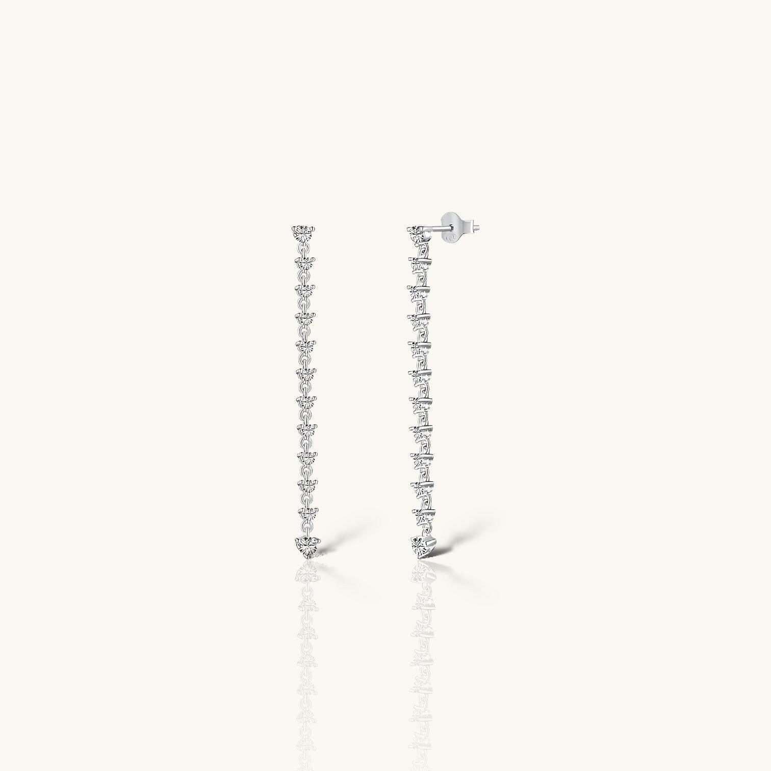 Heart Drop Earrings - Allyzure