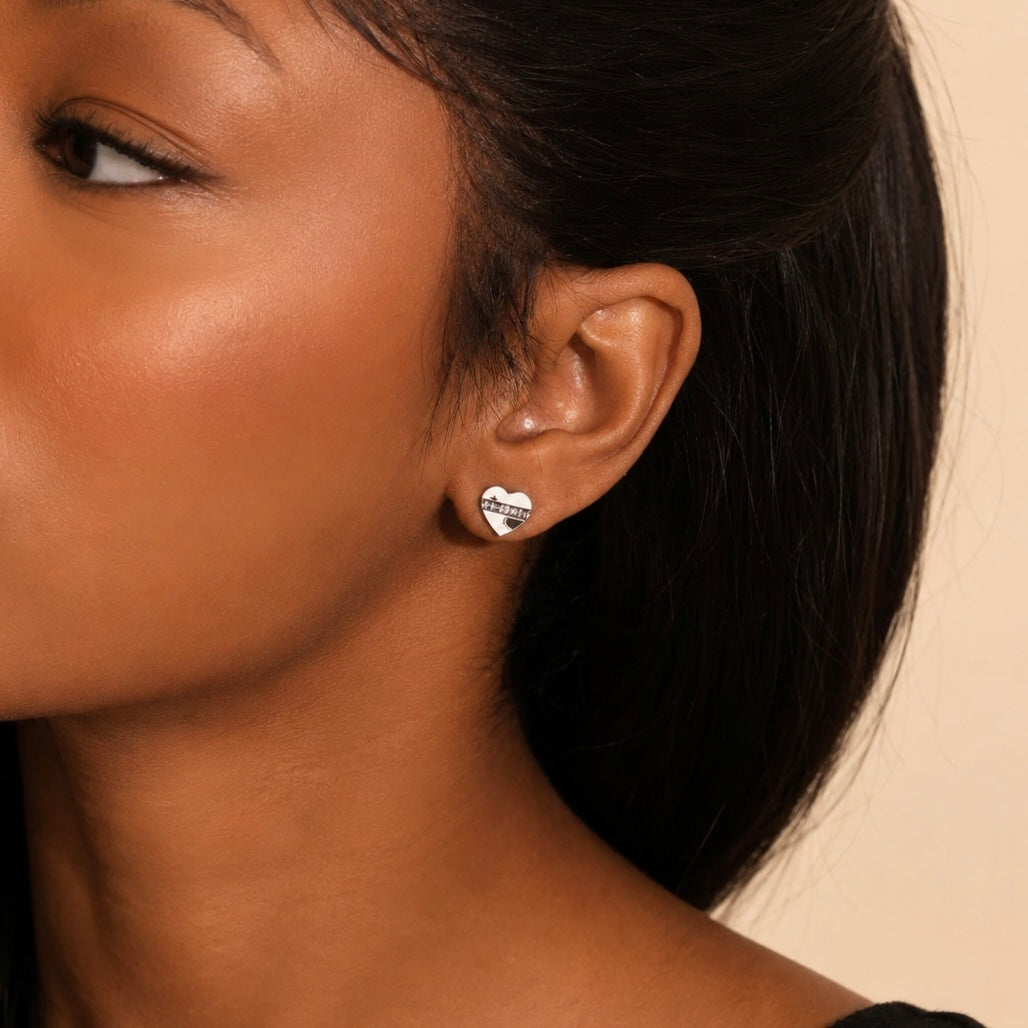 Heart Stud Earrings Allyzure