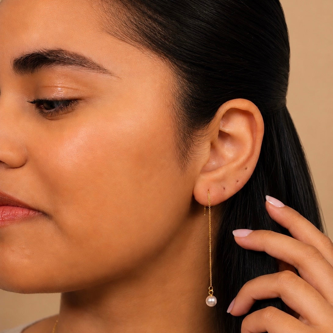 Faerie Pearl Drop Earrings Allyzure