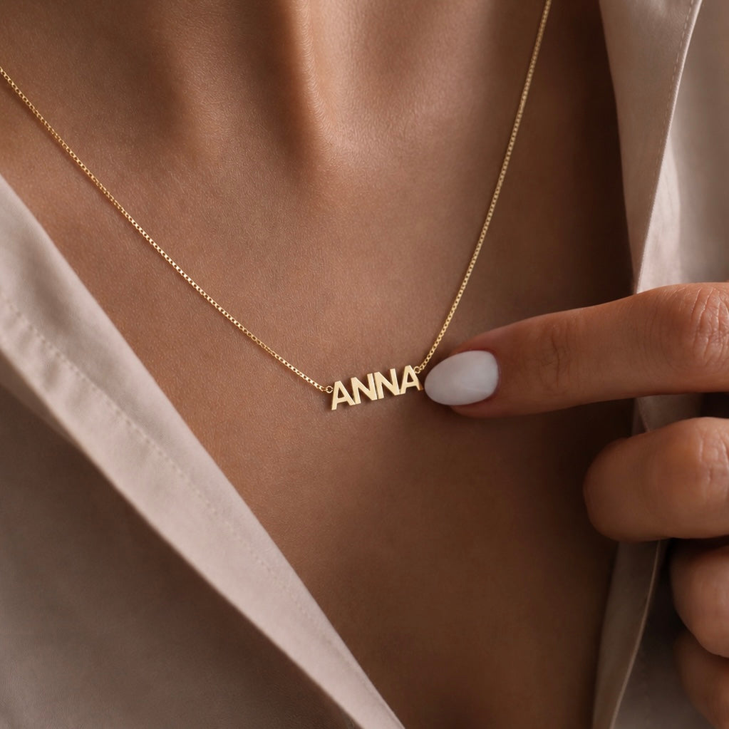 Bold Name Necklace Allyzure