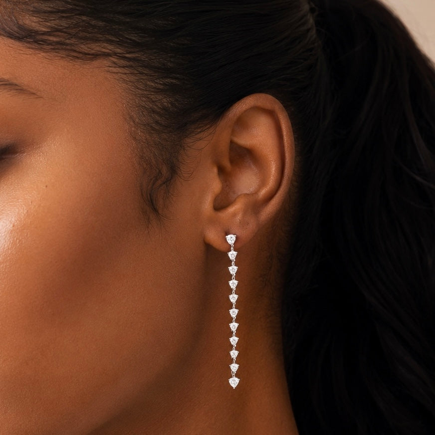 Heart Drop Earrings Allyzure