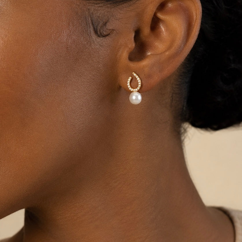Statement Pearl Studs Allyzure