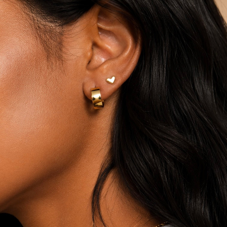 Wide Celine Huggie Hoops Allyzure