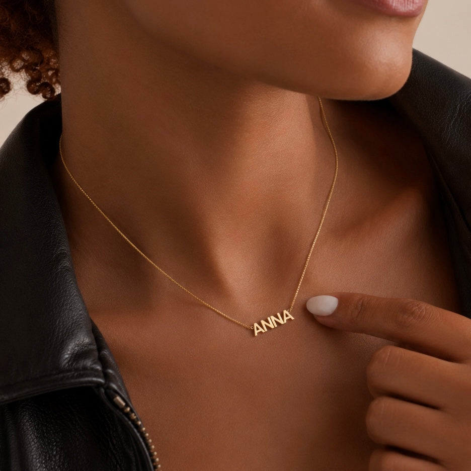 Bold Name Necklace Allyzure