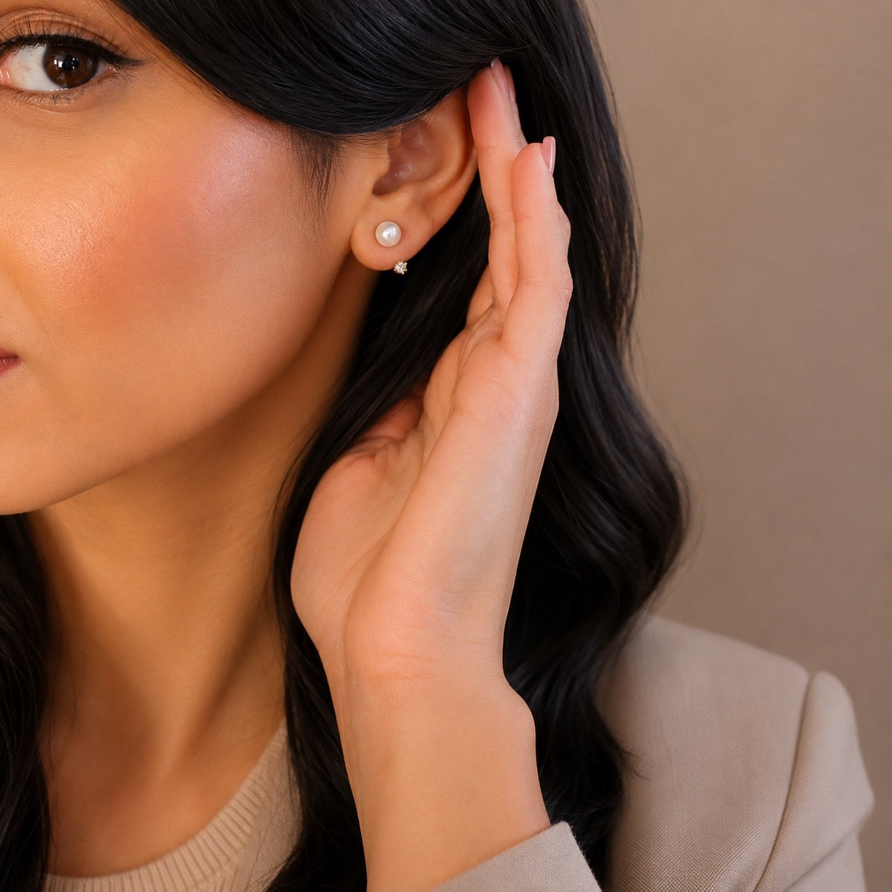 Simple Pearl Drop Earrings Allyzure