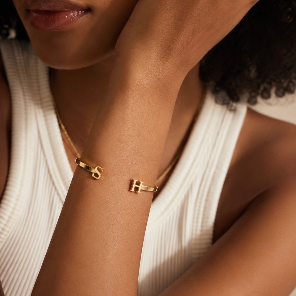 Dual Initial Bracelet Allyzure