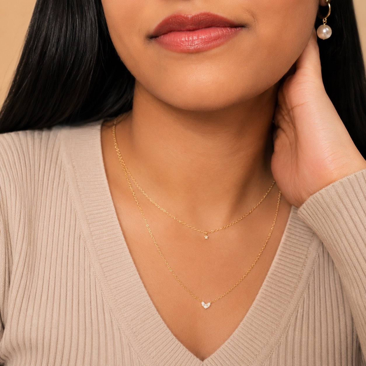 Faye Layered Necklace Allyzure