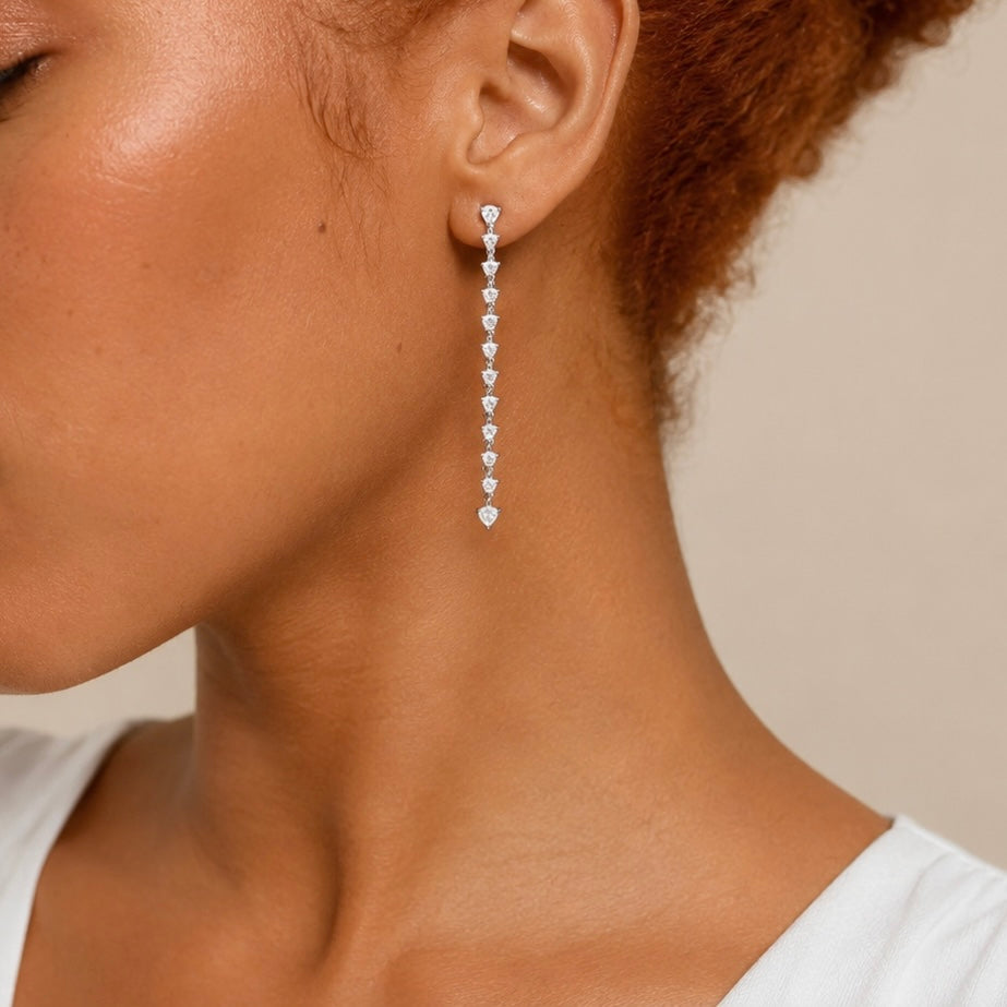 Heart Drop Earrings Allyzure