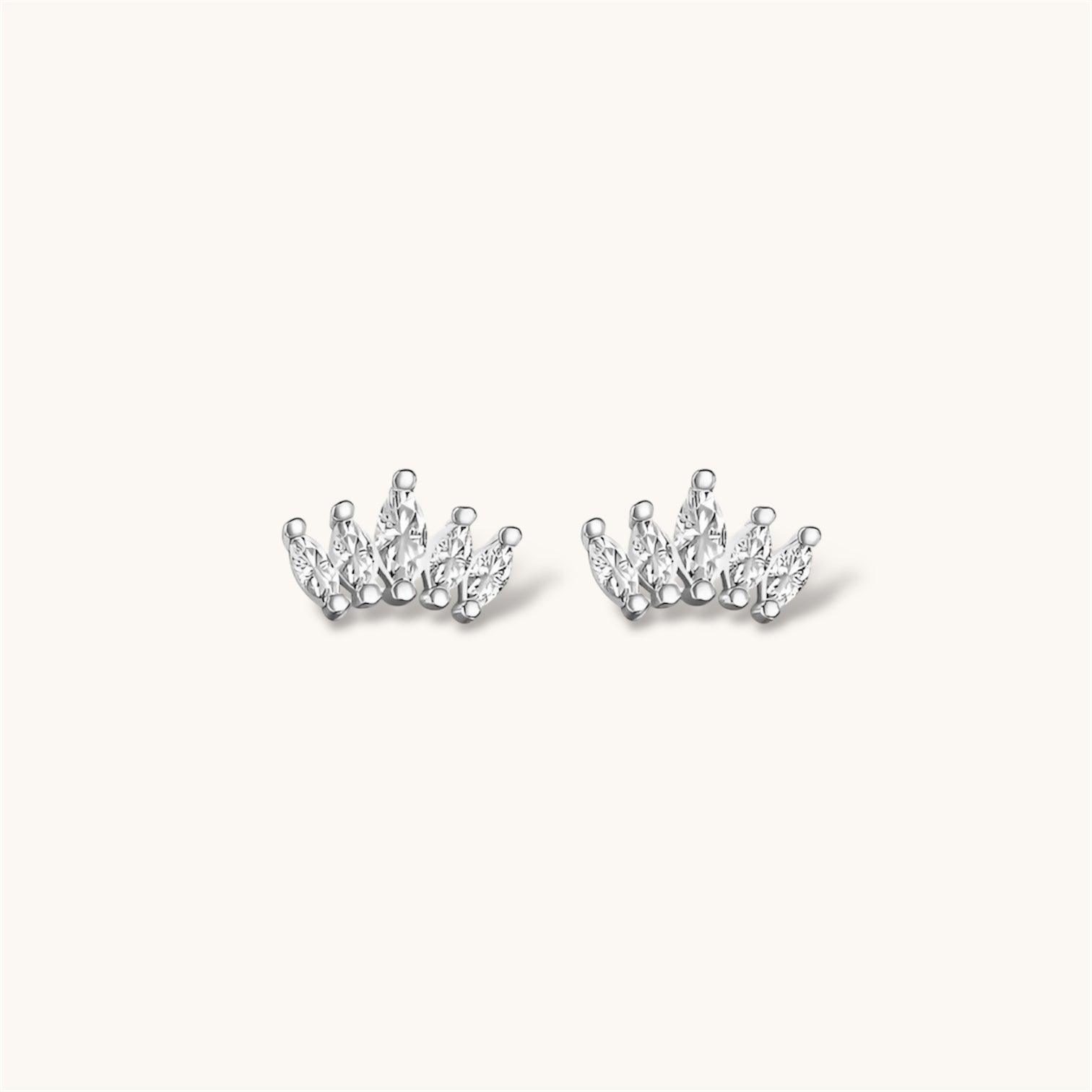 Crown Stud Earrings - Allyzure