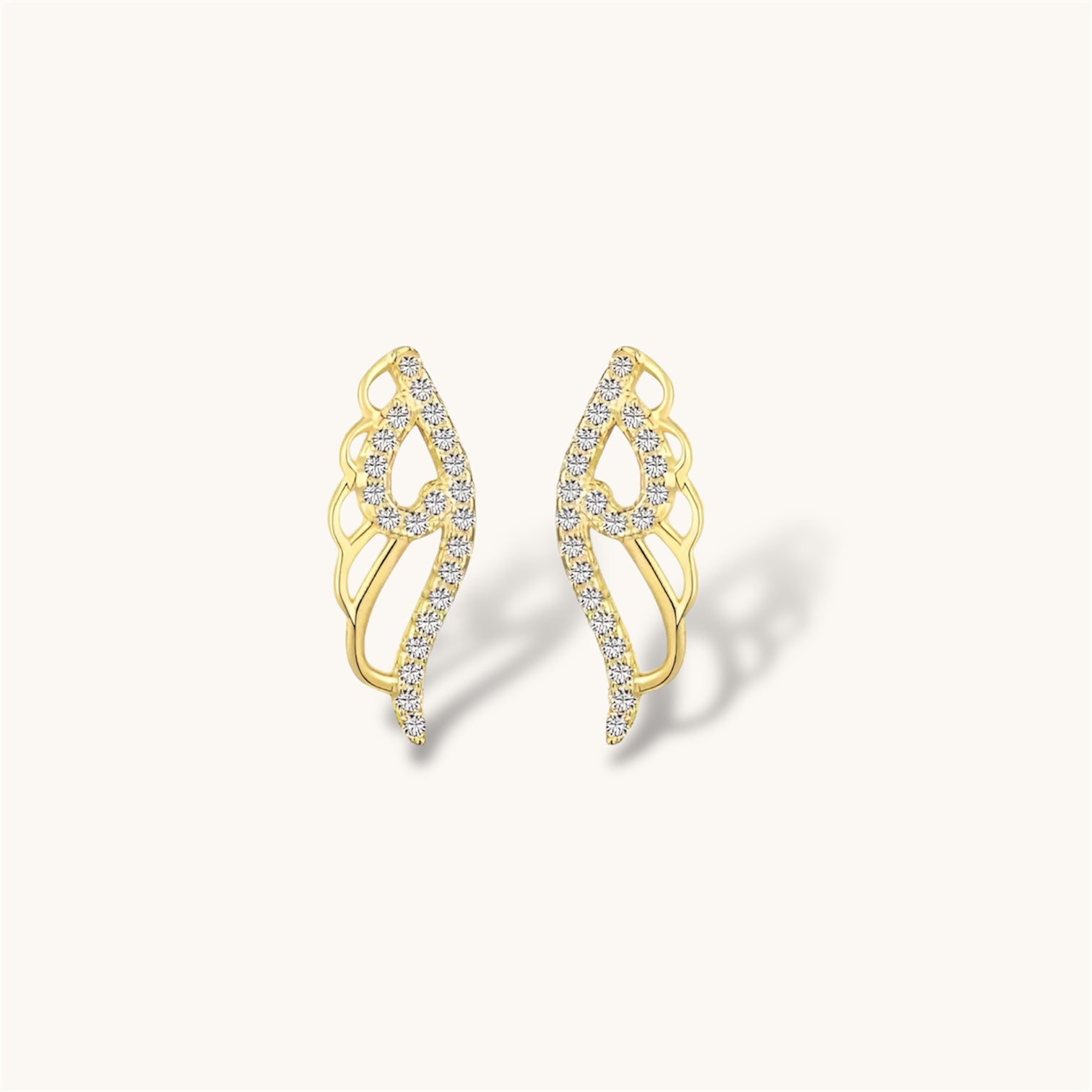 Angel Wings Stud Earrings Allyzure