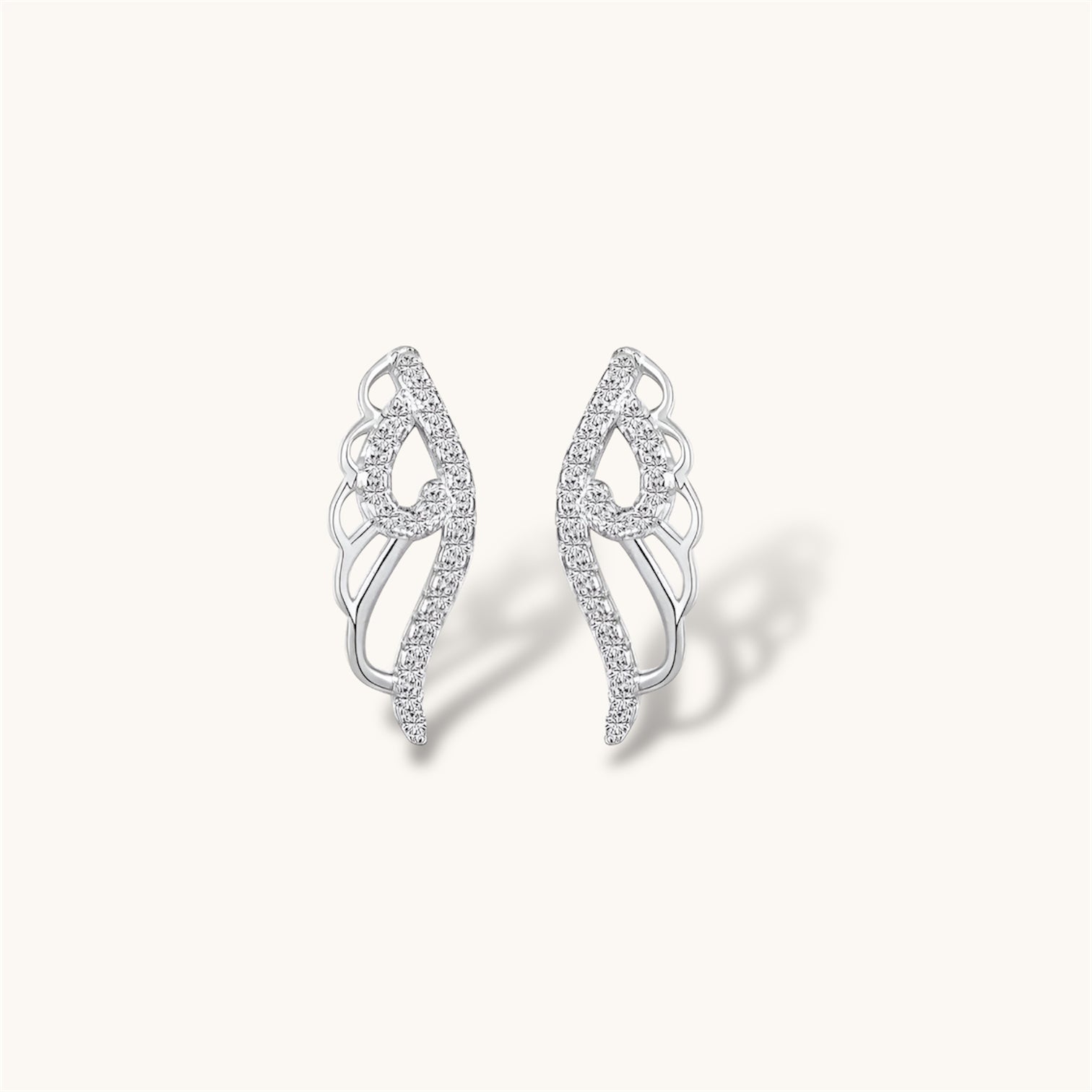 Angel Wings Stud Earrings Allyzure